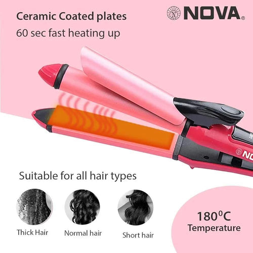 mooth Salon Quality Hair Curler & Straightener